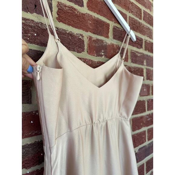 Show Me Your MuMu Faith Maxi Dress in Champagne Luxe Satin Bridesmaid - Picture 15 of 15